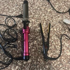 CHI Flat Iron and Hot Tools Curling Iron Set